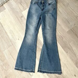 SO Women's Light Blue Flare Jeans